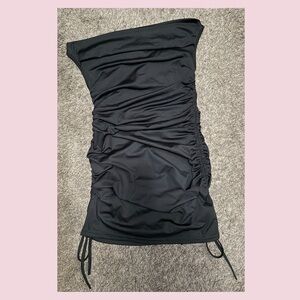 Fashion Nova Amelia Ruched Mini Dress Black